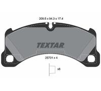 Brake Pads Set 2570101 Front Textar 95B698151AS 95B698151E 95B698151K 95B698151S