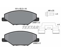 Brake Pad Set For Disc Brake Front Fits Skoda Fabia Rapid VW Polo TEXTAR 2568101