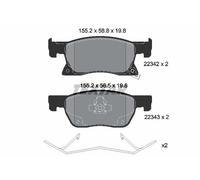 Textar Front Brake Pads fits Opel Astra Vauxhall Chevrolet Cruze 2234201