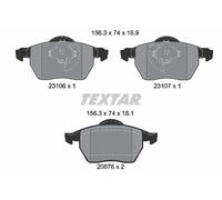Textar Front Brake Pad Set 2310601 - Genuine OE Full Set of 4 - Fits Volvo C70 S70 V70 XC70