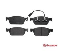 P85141 Front Brake Pad Set 4x Pads Integrated Wear Indicator Braking By Brembo