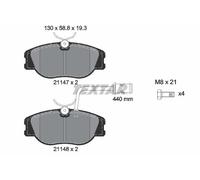 Textar 2114703 Front Axle Disc Brake Pad Set Fits Alfa Romeo Fiat Lancia
