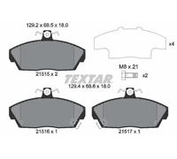 Front Brake Pad Set For Disc Brake Textar 2151503 Pair Fits Honda MG Rover