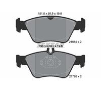Textar Front Brake Pads fits Mercedes-Benz C-Class E-Class SLK CLK 2166404