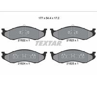 Front Brake Pad Set For Disc Brake Textar 2182202 Pair Fits Jeep Kia Braking