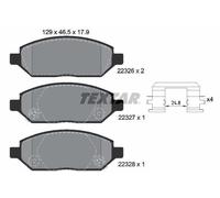 Brake Pads Full Set Of 4 Front 2232601 Textar Vauxhall