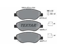 Textar 2247601 Front Axle Disc Brake Pad Set Fits Fiat