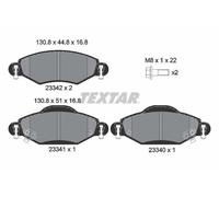 Genuine OE Textar Brake Pads Full Set Of 4 Front + Brake Caliper Screws 2334001