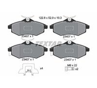 FRONT BRAKE PADS SET for CITROEN