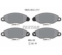 Brake Pads Set 2343401 Front Textar 1144288 1318147 1415168 1465168 1C152K021AC
