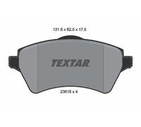 Textar 2361501 Front Disc Brake Pad Set Fits Land Rover