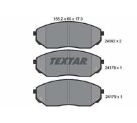 Textar 2409201 Front Axle Disc Brake Pad Set Fits Kia