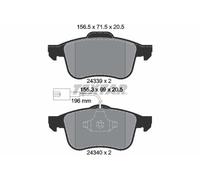 Textar Front Brake Pads fits Alfa Romeo 159 Brera Spider 2433901