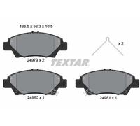 Textar Front Pads fits Honda Jazz Insight City CR-Z Freed Mobilio Shuttle