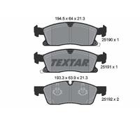 Textar Front Brake Pads fits Jeep Grand Cherokee AWD IV WK,WK2 2519001