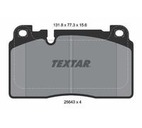 Textar Front Brake Pads fits Audi Q5 2.0 TFSI quattro 2564302