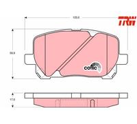 FRONT BRAKE PAD SET GDB3315 TRW I
