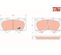 FRONT BRAKE PAD SET GDB3364 TRW I