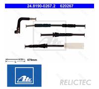 Warning Contact, brake pad wear for BMW ATE 24.8190-0267.2