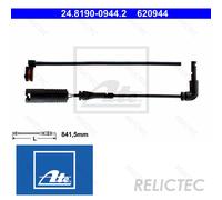 WARNING CONTACT BRAKE PAD WEAR FOR LAND ROVER RANGE/III/Mk/SUV 428PS 4.2L 8cyl