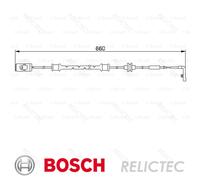 Front Brake Pad Wear Sensor Indicator Wire Opel Vauxhall Holden:VECTRA B 6238388