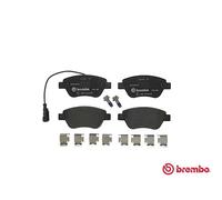 Front Brake Pads BREMBO P23140 FIAT QUBO 1.4 NATURAL POWER 57 KW 2009