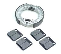 Front Brake Pads Compatible With Suzuki For LTF LTA 400 For Eiger 2002-2007 For 400F 4WD 2002-2005 ATV Front Brake Pads Rear Brake Kit Set