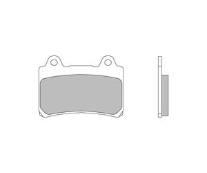 Front brake pads pair left - right BREMBO SA YAMAHA FZ / FZ Genesis 750 89/91