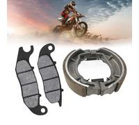 Front Brake Pads & Rear Brake Shoes For Honda CBF 125 2009 2010 2011 2013 2014, Heavy Duty Brake Disc Pads, CBF 125 M FA375,H352 (Front Brake Pads + Rear Brake Shoes)