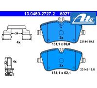 ATE Brake pad set MERCEDES-BENZ 13.0460-2727.2 0034202620,0034206020,0064206220 A0034202620,A0034206020,A0064206220