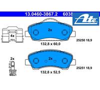 DISC BRAKE PADS SET FOR CITROEN PEUGEOT C ELYSEE HMY 9HP 9HJ NFP BHY ATE
