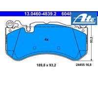 FRONT BRAKE PADS SET 13.0460-4839.2 ATE I