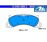 FRONT BRAKE PADS SET 13.0460-4886.2 ATE I