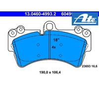 FRONT BRAKE PADS SET 13.0460-4993.2 ATE I