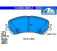 ATE 13.0460-5685.2 Brake Pad Set, disc brake for RENAULT