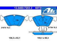 ATE 13.0460-7203.2 Brake pad set