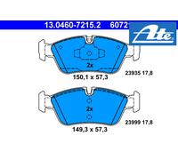 FRONT BRAKE PADS SET 13.0460-7215.2 ATE I