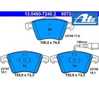 FRONT BRAKE PADS SET 13.0460-7240.2 ATE I