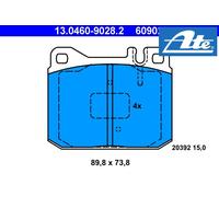 FRONT BRAKE PADS SET 13.0460-9028.2 ATE I