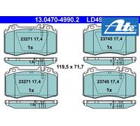 Brake pads 13.0470-4990.2 ATE for MERCEDES-BENZ C-CLASS T-Model S-CLASS E-CLASS
