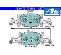 FRONT BRAKE PADS SET 13.0470-7345.2 ATE I
