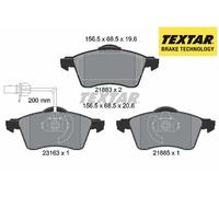FRONT BRAKE PADS SET 2188501 TEXTAR I