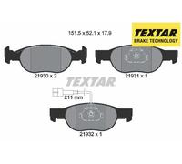 FRONT BRAKE PADS SET 2193002 TEXTAR I