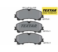 FRONT BRAKE PADS SET 2211701 TEXTAR I