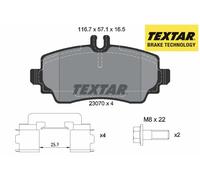 FRONT BRAKE PADS SET 2307004 TEXTAR I