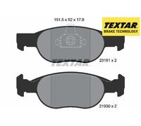 FRONT BRAKE PADS SET 2318101 TEXTAR I