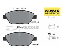 FRONT BRAKE PADS SET 2370802 TEXTAR I
