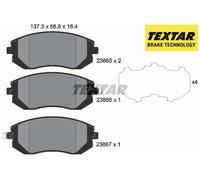 FRONT BRAKE PADS SET 2386501 TEXTAR I