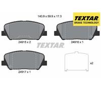 FRONT BRAKE PADS SET 2491501 TEXTAR I