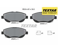 FRONT BRAKE PADS SET 2500601 TEXTAR I